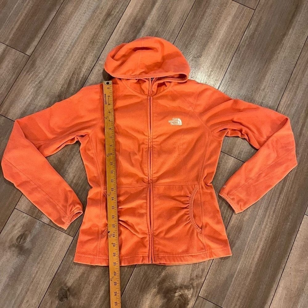 North Face Coral/Pink Fleece Quarterzip Jacket Women XS - Picture 4 of 7